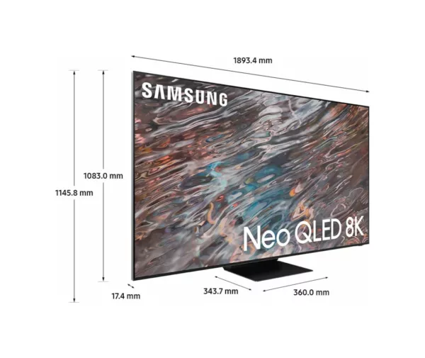 Samsung QN800A Série 8 Smart TV qled 8k 85'' - acier inoxydable – Image 3