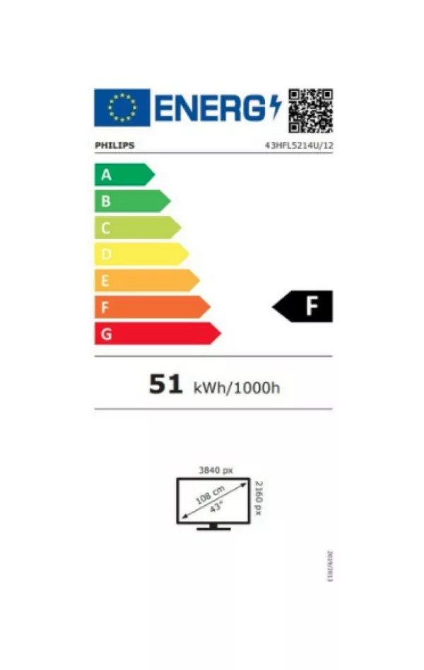 Philips 43HFL5214U Téléviseur d'hôtel ultra HD 4K 43" - noir – Image 2