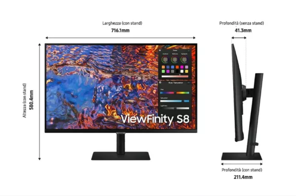 Samsung LS32B800PXUXEN Viewfinity Series S8 - Moniteur S80Pb 32" uhd ips - noir – Image 24