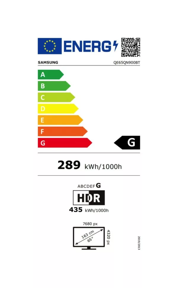 Samsung QE65QN900BTXZT Qn900B Smart tv 65 "qled 8k - acier inoxydable – Image 8