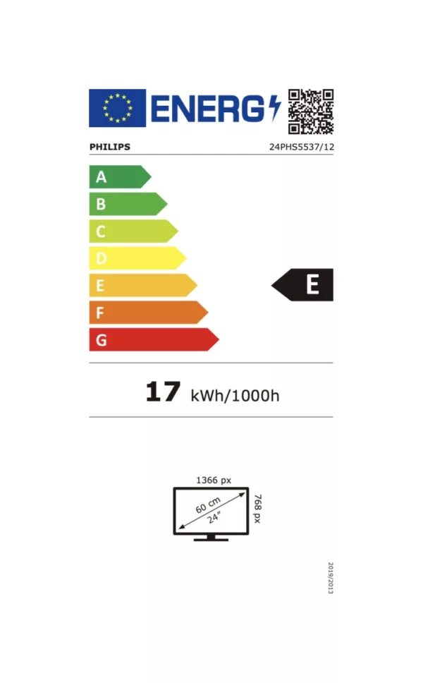Philips 24PHS5537/12 téléviseur de camping-car led hd 24'' - blanc – Image 5