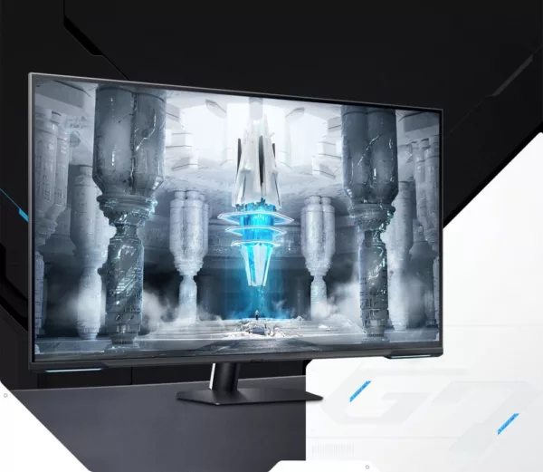 Moniteur de jeu UHD Samsung LS43CG700NUXEN Odyssey Neo G7 de 43 pouces – Blanc – Image 6