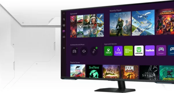 Moniteur de jeu UHD Samsung LS43CG700NUXEN Odyssey Neo G7 de 43 pouces – Blanc – Image 8