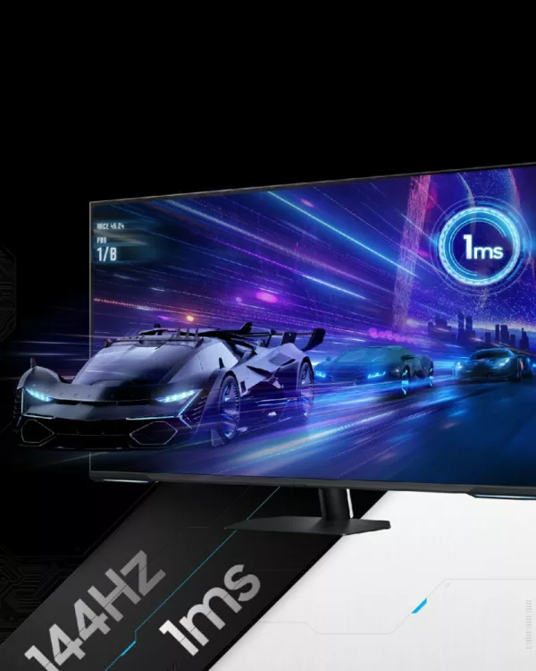 Moniteur de jeu UHD Samsung LS43CG700NUXEN Odyssey Neo G7 de 43 pouces – Blanc – Image 9