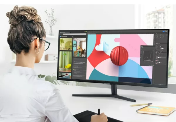 Samsung LS34C502GAUXEN Viewfinity S5 Moniteur 34" wqhd-va - noir – Image 4