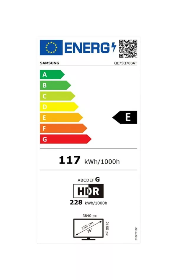 Samsung QE75Q70CATXZT 7 Smart tv 75'' qled 4k – gris titane – Image 8