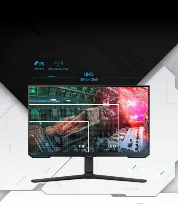 Moniteur de jeu UHD Samsung LS28BG700EPXEN Odyssey G7 28 pouces – noir – Image 5