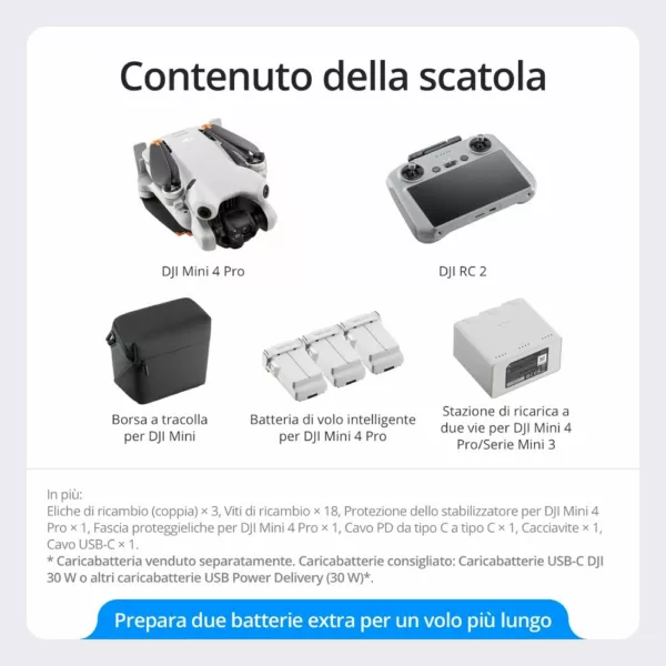 Drone Dji DJM4P1 Mini 4 Pro (Dji Rc 2) - blanc – Image 7