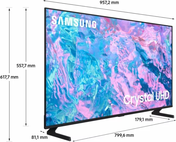 Samsung UE43CU7090UXZT Crystal Smart tv 43" led uhd 4k - noir – Image 3