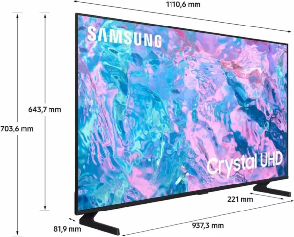 Téléviseur intelligent LED Samsung UE50CU7090U ZT Crystal 50'' uhd 4k – noir – Image 11