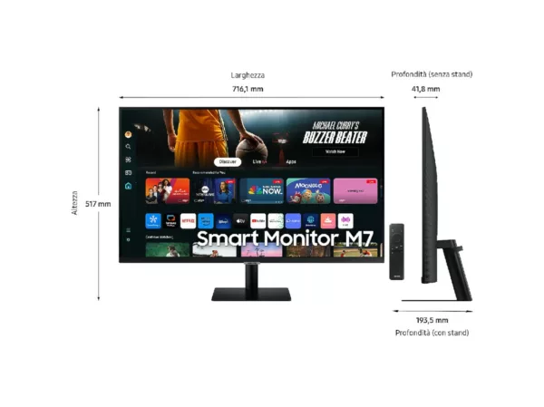Samsung LS32DM700UUXEN Series M7 Moniteur intelligent va 32'' uhd – noir – Image 14