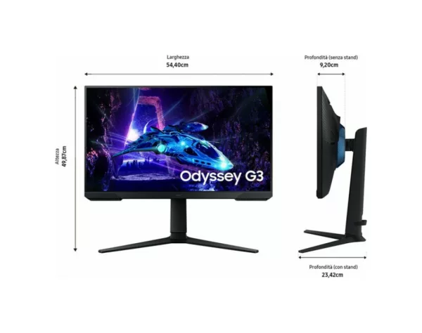 Samsung LS24DG300EUXEN Odyssey G3 - Moniteur de jeu plat G30D 24'' FHD - noir – Image 3
