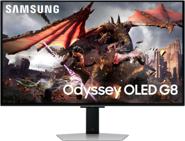 Samsung LS32DG800SUXEN Odyssey G8 Moniteur oled mince uhd 32'' - argent