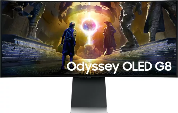 Samsung LS34DG850SUXEN Odissey G8 Moniteur OLED incurvé 34'' avec écran LCD - argent
