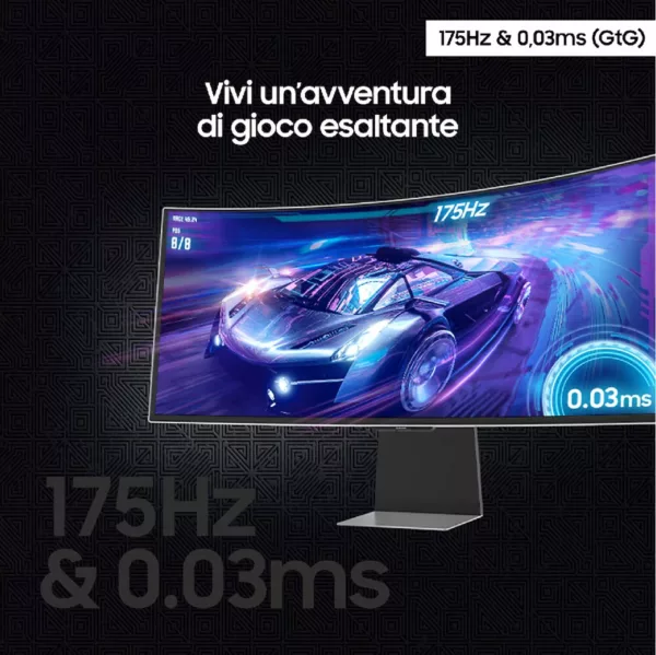 Samsung LS34DG850SUXEN Odissey G8 Moniteur OLED incurvé 34'' avec écran LCD - argent – Image 5