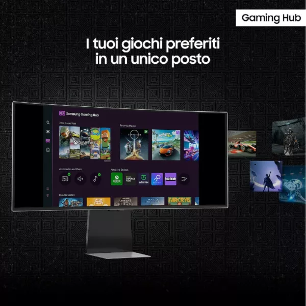 Samsung LS34DG850SUXEN Odissey G8 Moniteur OLED incurvé 34'' avec écran LCD - argent – Image 6